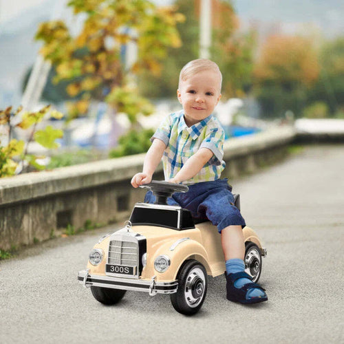 Macchina-Elettrica-per-Bambini-18-48-Mesi-Licenza-Mercedes-Benz-con-Musica,-Beige-QW8370-292V90BGQW8