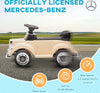 Macchina-Elettrica-per-Bambini-18-48-Mesi-Licenza-Mercedes-Benz-con-Musica,-Beige-QW8370-292V90BGQW8