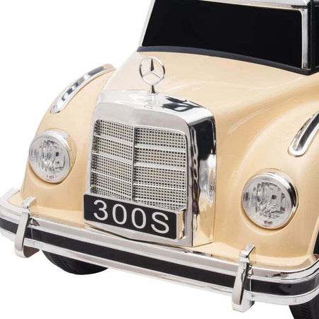 Macchina-Elettrica-per-Bambini-18-48-Mesi-Licenza-Mercedes-Benz-con-Musica,-Beige-QW8370-292V90BGQW8