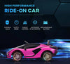 Macchina-Elettrica-per-Bambini-3-5-Anni-Lamborghini-12V-con-Telecomando-e-Velocità-3-5km/h,-Rosa-VG1370-171V90PKVG1