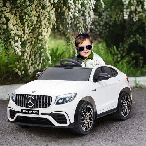 Macchina-Elettrica-per-Bambini-3-5-Anni-Mercedes-con-Cintura-di-Sicurezza-e-Telecomando,-Bianco-MN1370-074V90WTMN1