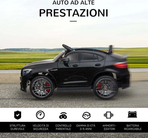Macchina-Elettrica-per-Bambini-3-5-Anni-Mercedes-con-Cintura-di-Sicurezza-e-Telecomando,-Nero-GH2370-074V90BKGH2