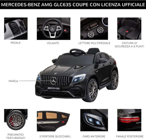 Macchina-Elettrica-per-Bambini-3-5-Anni-Mercedes-con-Cintura-di-Sicurezza-e-Telecomando,-Nero-GH2370-074V90BKGH2