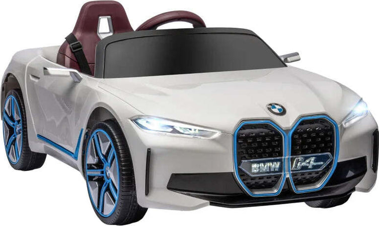 Macchina-Elettrica-per-Bambini-3-6-Anni-con-Licenza-BMW-con-Telecomando,-Clacson-e-Fari,-115x67x45-cm,-Bianca-FR1370-294V90WTFR1