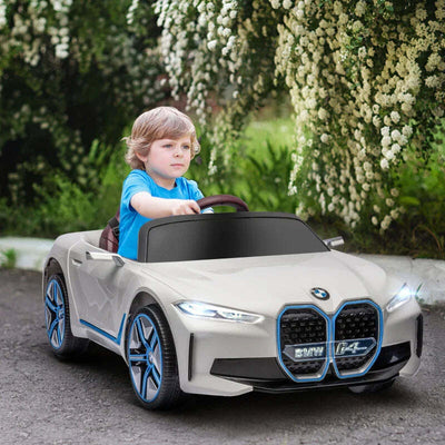 Macchina-Elettrica-per-Bambini-3-6-Anni-con-Licenza-BMW-con-Telecomando,-Clacson-e-Fari,-115x67x45-cm,-Bianca-FR1370-294V90WTFR1