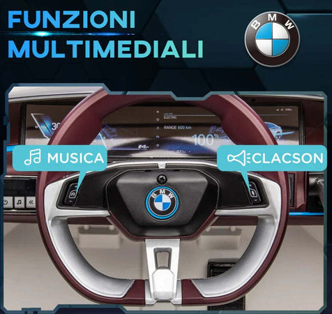 Macchina-Elettrica-per-Bambini-3-6-Anni-con-Licenza-BMW-con-Telecomando,-Clacson-e-Fari,-115x67x45-cm,-Bianca-FR1370-294V90WTFR1