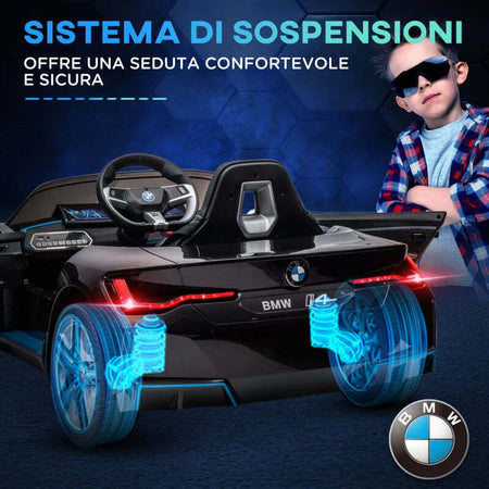 Macchina-Elettrica-per-Bambini-3-6-Anni-con-Licenza-BMW-con-Telecomando,-Clacson-e-Fari,-115x67x45-cm,-Nera-HG6370-294V90BKHG6
