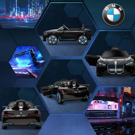 Macchina-Elettrica-per-Bambini-3-6-Anni-con-Licenza-BMW-con-Telecomando,-Clacson-e-Fari,-115x67x45-cm,-Nera-HG6370-294V90BKHG6