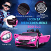 Macchina-Elettrica-per-Bambini-3-6-Anni-con-Luci-LED,-Effetti-Sonori-e-Telecomando,-107x62.5x44-cm,-Rosa-YH6370-222V90PKYH6