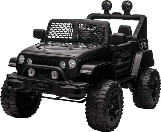 Macchina-Elettrica-per-Bambini-3-6-Anni-da-12V-con-Telecomando,-Fari-e-Clacson,-100x64.2x71-cm,-Nero-NH9370-150V90BKNH9