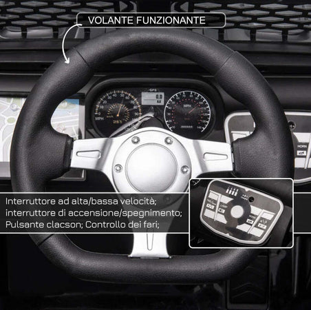 Macchina-Elettrica-per-Bambini-3-6-Anni-da-12V-con-Telecomando,-Fari-e-Clacson,-100x64.2x71-cm,-Nero-NH9370-150V90BKNH9