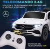 Macchina-Elettrica-per-Bambini-3-8-Anni-con-Telecomando,-Fari-e-Clacson,-111.5x69x52.5-cm,-Bianca-e-Nera-MK6370-280V90WTMK6