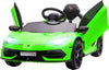 Macchina-Elettrica-per-Bambini-a-12V-Licenza-Lamborghini-con-Clacson-e-Telecomando,-107.5x63x42-cm,-Verde-RF2370-306V90GNRF2