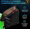 Macchina-Elettrica-per-Bambini-a-12V-Licenza-Lamborghini-con-Clacson-e-Telecomando,-107.5x63x42-cm,-Verde-RF2370-306V90GNRF2