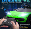 Macchina-Elettrica-per-Bambini-a-12V-Licenza-Lamborghini-con-Clacson-e-Telecomando,-107.5x63x42-cm,-Verde-RF2370-306V90GNRF2