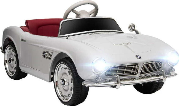 Macchina-Elettrica-per-Bambini-a-2-Porte-con-Licenza-BMW-507,-con-Clacson-e-Telecomando,-115x55x47-cm,-Bianca-NH4370-305V90WTNH4