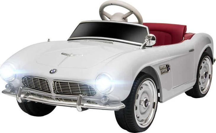 Macchina-Elettrica-per-Bambini-a-2-Porte-con-Licenza-BMW-507,-con-Clacson-e-Telecomando,-115x55x47-cm,-Bianca-NH4370-305V90WTNH4