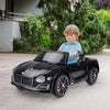 Macchina-Elettrica-per-Bambini-Bentley-con-2-Portiere-Guida-Manuale-e-Telecomando,-Fari-e-Suoni,-108x60x43cm,-Nero-SE7370-045BKSE7