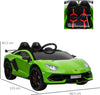 Macchina-Elettrica-per-Bambini-con-Telecomando-Marchio-Lamborghini-Aventador,-Età-3-8-Anni,-Verde-NM1370-146V90GNNM1