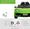 Macchina-Elettrica-per-Bambini-con-Telecomando-Marchio-Lamborghini-Aventador,-Età-3-8-Anni,-Verde-NM1370-146V90GNNM1