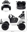 Macchina-Elettrica-per-Bambini-Jeep-Fuoristrada-con-Telecomando-e-2-Velocità,-100x65x72-cm,-Bianco-RF6370-142V91WTRF6