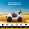 Macchina-Elettrica-per-Bambini-Jeep-Fuoristrada-con-Telecomando-e-2-Velocità,-100x65x72-cm,-Bianco-RF6370-142V91WTRF6