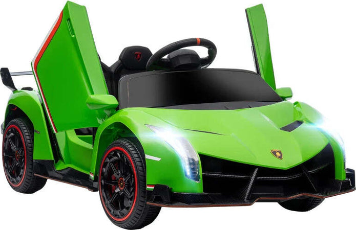 Macchina-Elettrica-per-Bambini-Lamborghini-Veneno-12V-con-Telecomando,-Età-3-6-Anni,-Verde-FG4370-279V90GNFG4