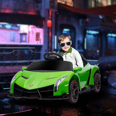 Macchina-Elettrica-per-Bambini-Lamborghini-Veneno-12V-con-Telecomando,-Età-3-6-Anni,-Verde-FG4370-279V90GNFG4