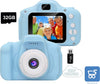 Macchina Fotografica per Bambini con Scheda SD 32 GB Portatile Digitale Videocamera Regalo di Compleanno BLU