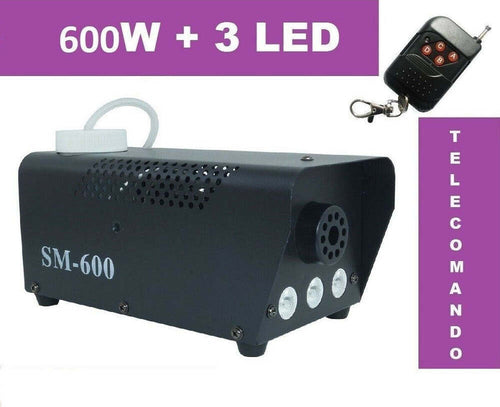 Macchina Fumo Fog Telecomando Effetti Luce 600 W Watt 3 Led Nebbia Discoteca Strumenti Musicali/Sonorizzazione e palcoscenico/Illuminazione/Macchine per effetti/Macchine del fumo Trade Shop italia - Napoli, Commerciovirtuoso.it