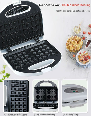 MACCHINA PER CIALDE A CUORE PIASTRA WAFFLE ACCIAIO WAFFEL WAFFLE WAFER 750W  Trade Shop italia - Napoli, Commerciovirtuoso.it