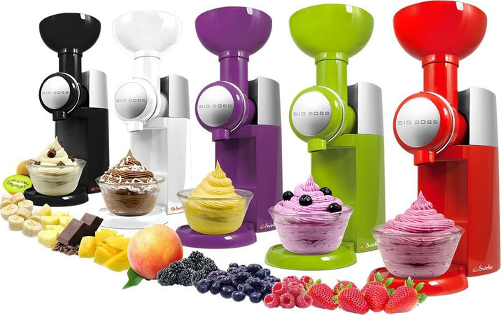 MACCHINA PER GELATO YOGURT NATURALI SWIRLIO BIG BOSS FROZEN FRUTTA DESSERT MAKER  Trade Shop italia - Napoli, Commerciovirtuoso.it