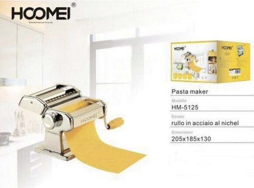 Macchina-Per-La-Pasta-Fresca-In-Casa-Cucina-Hm5125-In-Acciaio-Nichel-Pasta-Maker