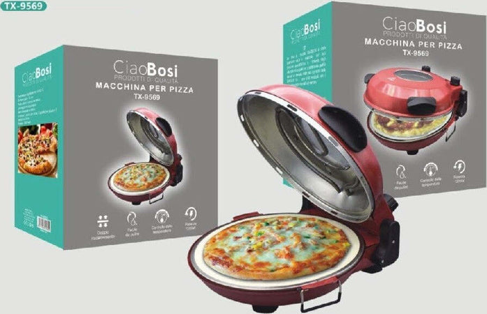 Macchina Per Pizza Elettrico 1200watt Fornetto Doppio Riscaldamento Casa Tx-9569 Casa e cucina/Elettrodomestici per la cucina/Elettrodomestici speciali/Fornetti elettrici per pizza Trade Shop italia - Napoli, Commerciovirtuoso.it