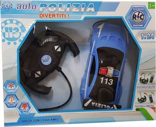 MACCHINA POLIZIA 113 TELECOMANDATA RC 1:24 LUCI GIREVOLE SENSORE GIOCO BAMBINI  Trade Shop italia - Napoli, Commerciovirtuoso.it