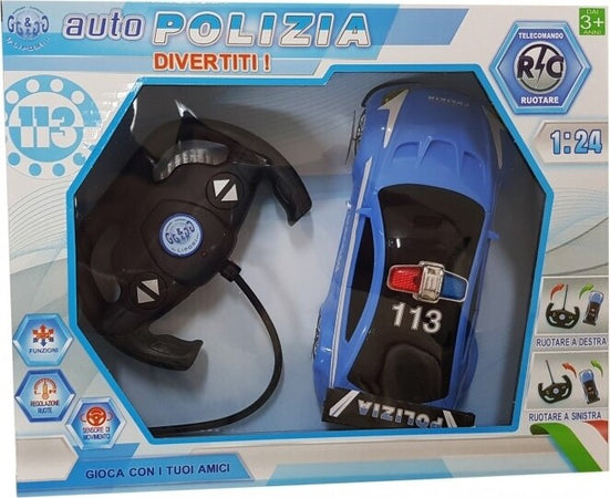 MACCHINA POLIZIA 113 TELECOMANDATA RC 1:24 LUCI GIREVOLE SENSORE GIOCO BAMBINI  Trade Shop italia - Napoli, Commerciovirtuoso.it