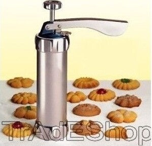 MACCHINA SIRINGA PER BISCOTTI DOLCI FATTI IN CASA CUCINA CAKE DESIGN + FORMINE Casa e cucina/Teglie da forno e accessori per pasticceria/Accessori e utensili per pasticceria/Presse per biscotti Trade Shop italia - Napoli, Commerciovirtuoso.it