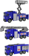 Macchinina-Giocattolo-Educativo-Per-Bambini-Camion-Mezzi-Della-Polizia-Metal-Lux