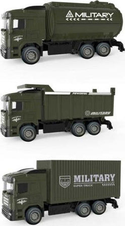 Macchinina-Giocattolo-Educativo-Per-Bambini-Camion-Mezzi-Militari-Metal-Lux