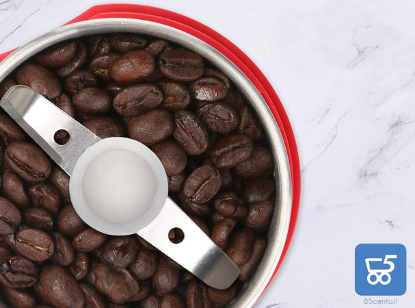 Macina Caffè Elettrico, Macinaspezie, Capacità 120 g Portatile per Chicchi di Caffè, Noci, Spezie, Cereali, Macinapepe