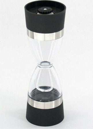 Macina-Sale-E-Pepe-Doppia-Funzione-2-Dosatori-In-Vetro-Alluminio-18x5cm-Trita