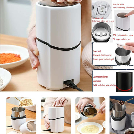Macinacaff? Elettrica Lame Acciaio Per Macinare Chicchi Di Caff? Spezie Q-ym168 Casa e cucina/Tè e caffè/Macinacaffè/Macinacaffè elettrici con lama Trade Shop italia - Napoli, Commerciovirtuoso.it