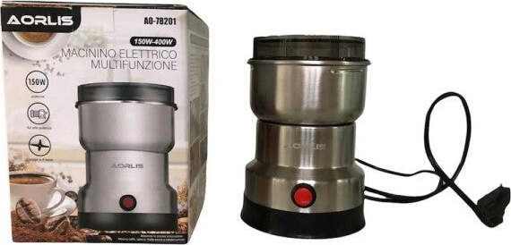 Macinacaffè-Elettrico-150w-Lame-Acciaio-Multifunzione-Per-Chicchi-Caffè-Spezie