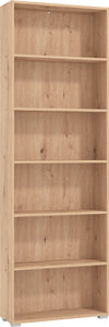 MADDIE---libreria-sei-ripiani-moderno-minimal-in-legno-cm-70-x-24,5-x-211,5-h-Rovere-Chiaro-Milani-Home