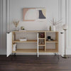 Madia Clara rovere 3 ante bianco 142x35,6x83h