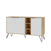 Madia Clara rovere 3 ante bianco 142x35,6x83h