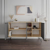 Madia Clara rovere oak 3 ante antracite 142x35,6x83h