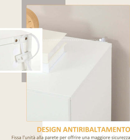 madia-credenza-comò-Mobiletto-Multiuso-in-Truciolato-Bianco-a-3-Livelli-con-Ripiano-Regolabile-su-3-Livelli,-70x40x88-cm-F838-372V00WTA
