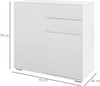 madia-Credenza-Moderna-con-2-Armadietti-e-2-Cassetti-con-Apertura-a-Pressione,-79x36x74cm,-Bianco-Lucido-F838-075V80WTA