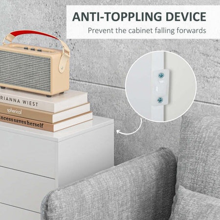 madia-Credenza-Moderna-con-2-Armadietti-e-2-Cassetti-con-Apertura-a-Pressione,-79x36x74cm,-Bianco-Lucido-F838-075V80WTA